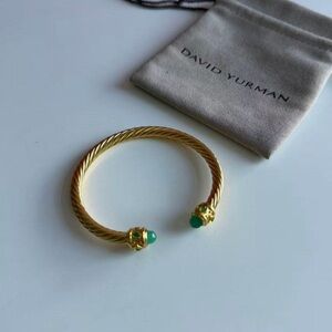 Renaissance Bracelet in 18K Gold with Chrysoprase, Peridot and Green Onyx